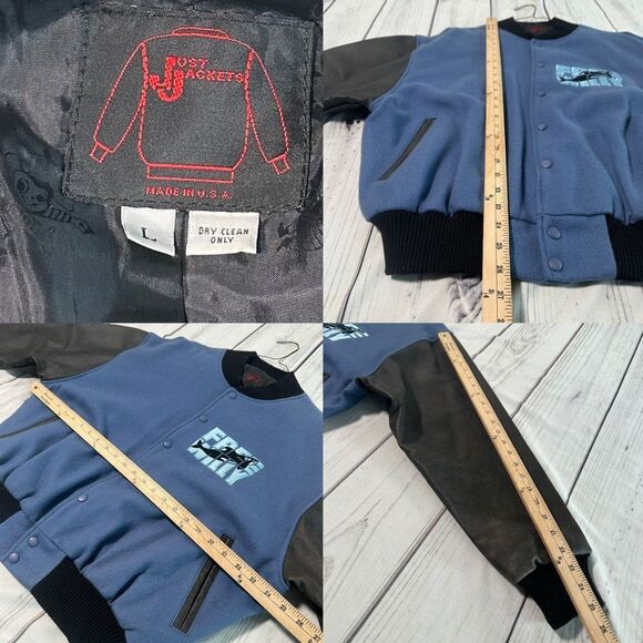 Vintage Just Jackets Free Willy Varsity Jacket 90s Nostalgia USA Men’s Large - Picture 6 of 11